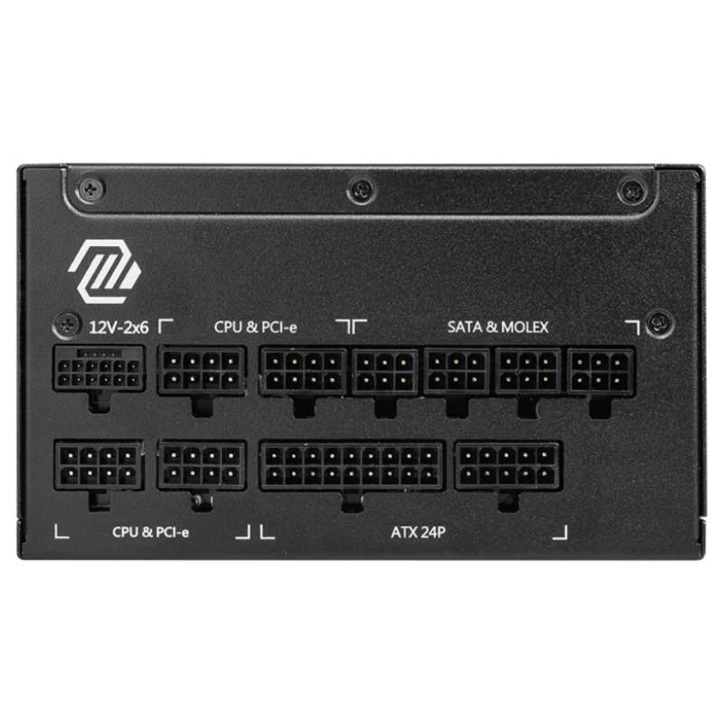 MSI MAG A1250GL PCIE5 unidad de fuente de alimentación 1250 W 24-pin ATX ATX Negro