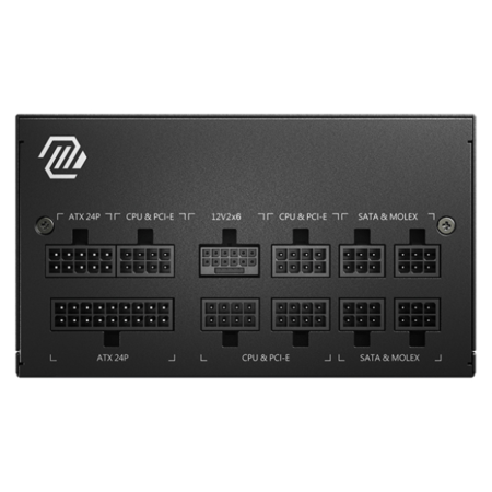 MSI MAG A750GL PCIE5 II unidad de fuente de alimentación 750 W 20+4 pin ATX ATX Negro