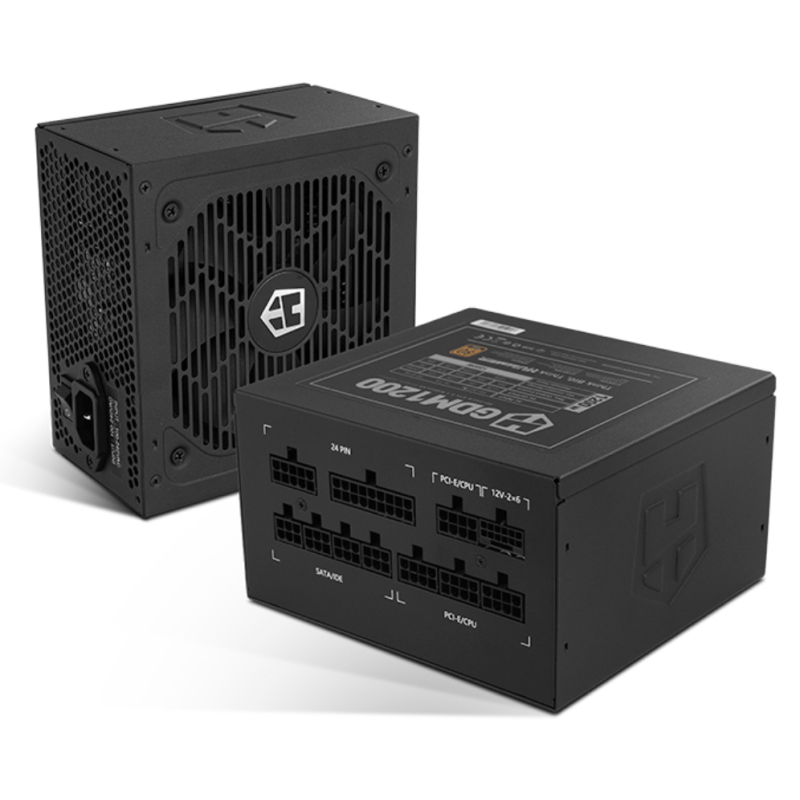 NOX Hummer GDM 1200W GOLD unidad de fuente de alimentación 20+4 pin ATX ATX Negro