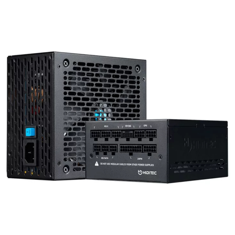 Hiditec GDX1050 v3 80PLUS GOLD ATX 3.1 PCIe 5.1 unidad de fuente de alimentación 1050 W 20+4 pin ATX Negro