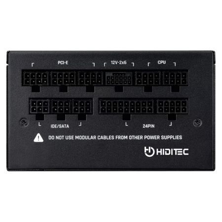 Hiditec GDX850 v3 80PLUS GOLD ATX 3.1 PCIe 5.1 unidad de fuente de alimentación 850 W 20+4 pin ATX Negro