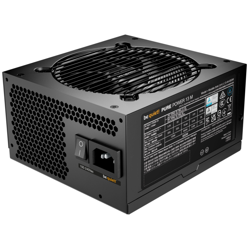 be quiet! Pure Power 13 M | 850W unidad de fuente de alimentación 20+4 pin ATX ATX Negro