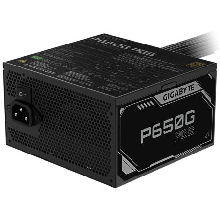 GIGABYTE P650G PCIE 5.1 Fuente de alimentación – PCIe 5.1, 80 PLUS Gold, ventilador de 120mm, compatible con ATX 3.1, enchufe EU