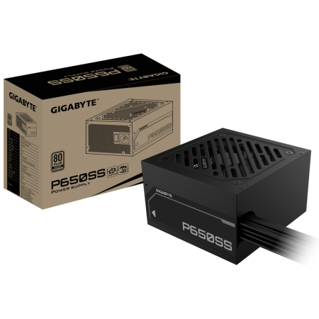GIGABYTE P650SS unidad de fuente de alimentación 650 W 20+4 pin ATX ATX Negro