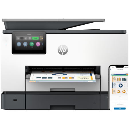 HP OfficeJet Pro 9130b Inalámbrico All-in-One Color Impresora, Impresión a doble cara  Copiadora y escáner