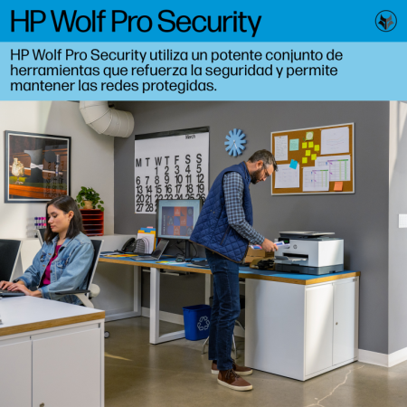 HP OfficeJet Pro 9130b Inalámbrico All-in-One Color Impresora, Impresión a doble cara  Copiadora y escáner