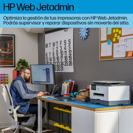 HP OfficeJet Pro 9130b Inalámbrico All-in-One Color Impresora, Impresión a doble cara  Copiadora y escáner