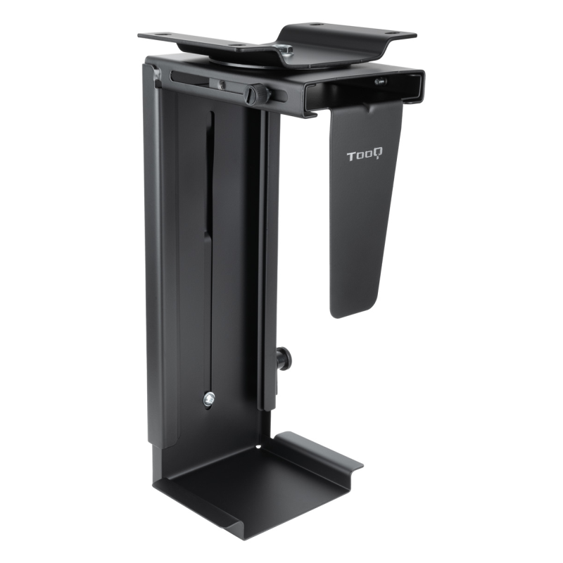 TooQ Soporte Metálico para CPU para Escritorio/Pared, Negro
