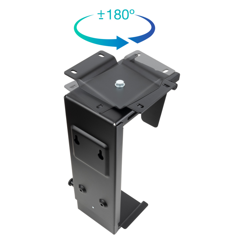 TooQ Soporte Metálico para CPU para Escritorio/Pared, Negro