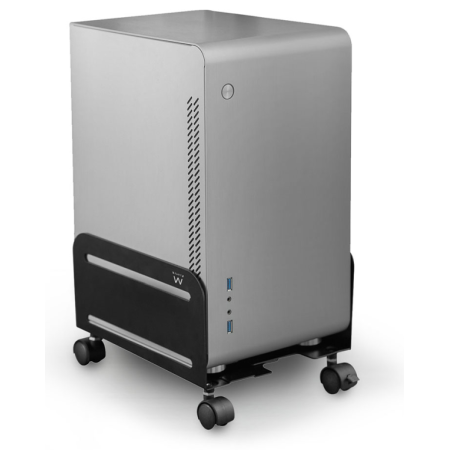 Ewent EW1291 soporte de CPU Carro para equipo informático Negro
