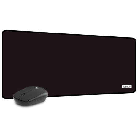 SUBBLIM Alfombrilla con Ratón Harmony Pack Mousepad XL + Wireless Mouse Black