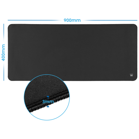Ewent EW3182 alfombrilla para ratón Alfombrilla de ratón para juegos Negro