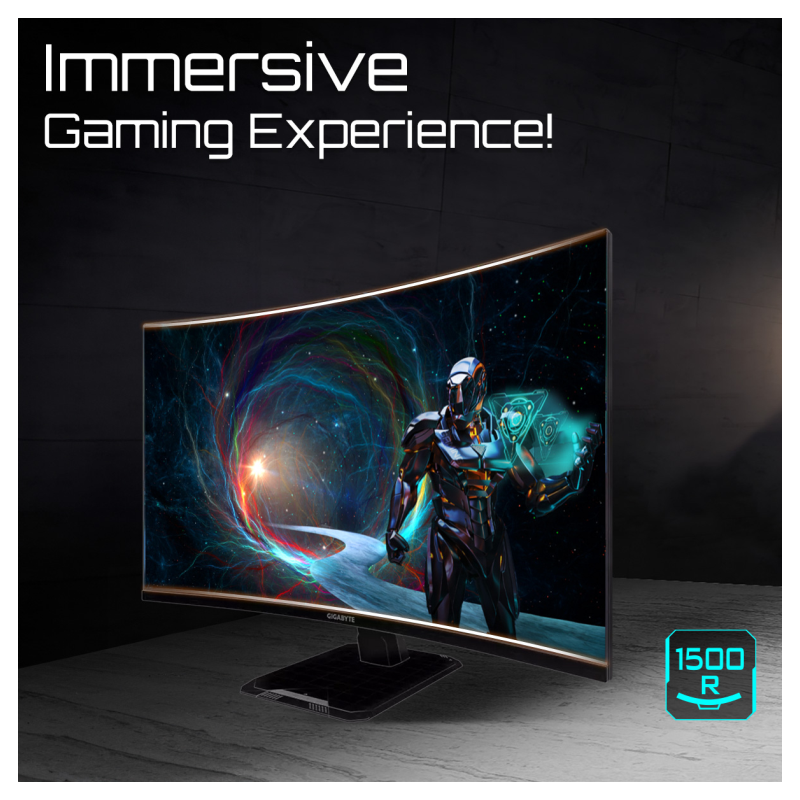 GIGABYTE GS32QCA 31.5″ Monitor Curvo para Gaming QHD