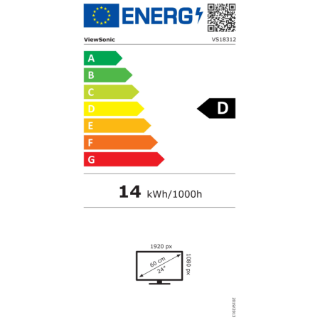 Viewsonic TD2423 pantalla para PC 59,9 cm (23.6″) 1920 x 1080 Pixeles Full HD LED Pantalla táctil Multi-usuario Negro