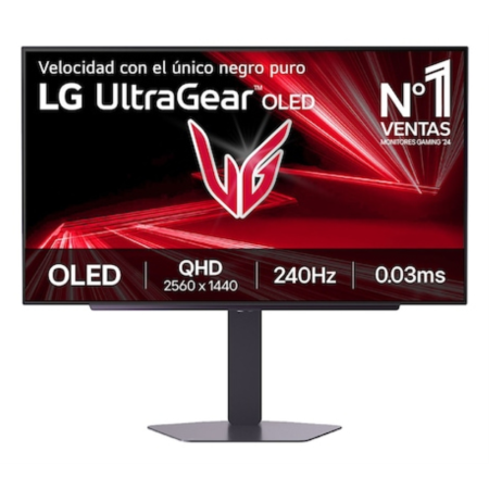 LG 27GX704A-B pantalla para PC 68,6 cm (27″) 2560 x 1440 Pixeles Quad HD OLED Negro