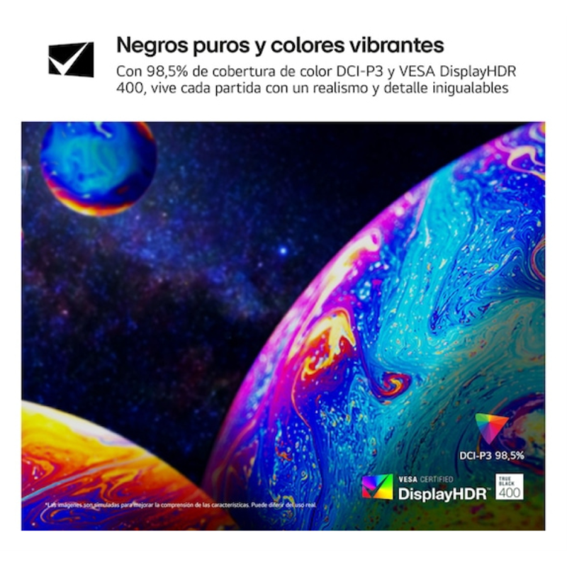 LG 27GX704A-B pantalla para PC 68,6 cm (27″) 2560 x 1440 Pixeles Quad HD OLED Negro