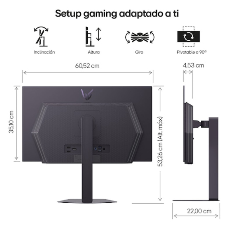 LG 27GX704A-B pantalla para PC 68,6 cm (27″) 2560 x 1440 Pixeles Quad HD OLED Negro