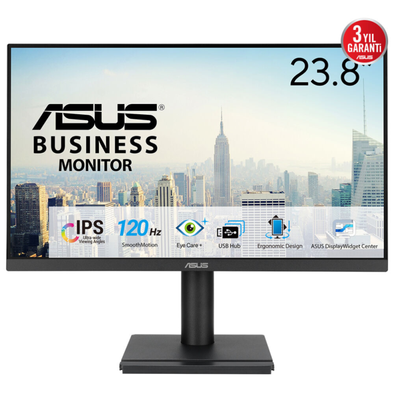 ASUS VA249QGS pantalla para PC 60,5 cm (23.8″) 1920 x 1080 Pixeles Full HD LED Negro