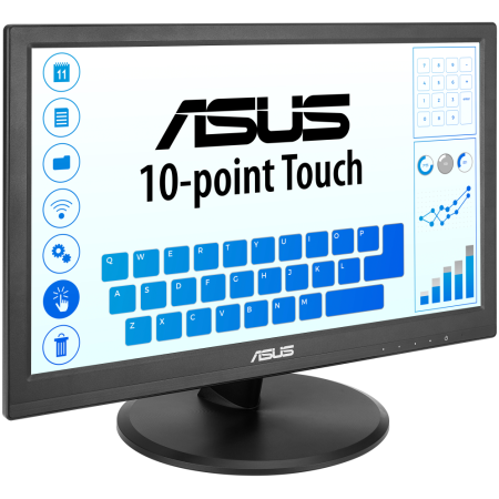 ASUS Touch VT169HE pantalla para PC 39,6 cm (15.6″) 1920 x 1080 Pixeles Full HD LED Pantalla táctil Mesa Negro
