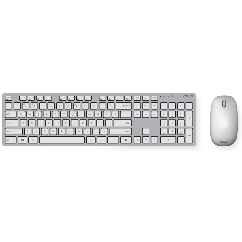ASUS W5000 teclado Ratón incluido Oficina RF inalámbrico QWERTY Español Blanco