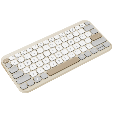 ASUS Marshmallow Keyboard KW100 teclado Hogar Bluetooth QWERTY Español Beige