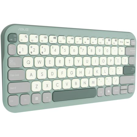 ASUS Marshmallow Keyboard KW100 teclado Hogar Bluetooth QWERTY Español Verde