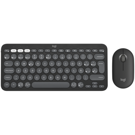 Logitech 920-012227 teclado Ratón incluido Universal RF Wireless + Bluetooth QWERTY Español Grafito