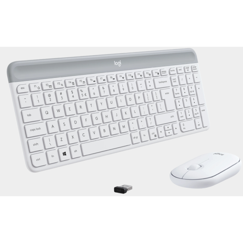 Logitech 920-009199 teclado Ratón incluido Oficina RF inalámbrico Español Blanco