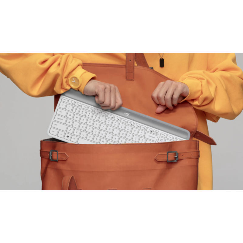 Logitech 920-009199 teclado Ratón incluido Oficina RF inalámbrico Español Blanco