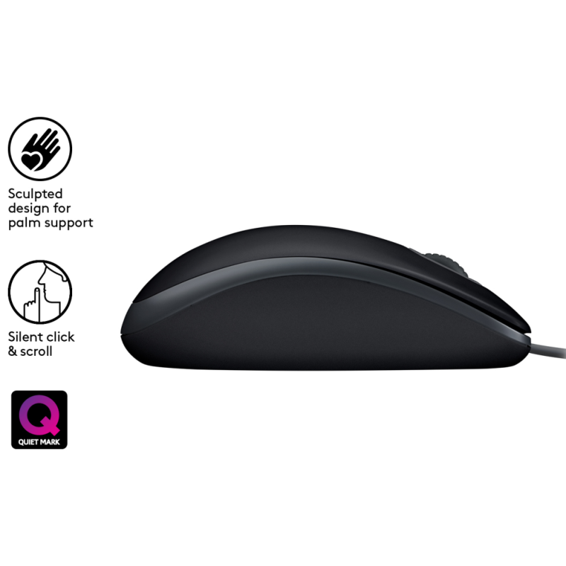 Logitech M110 Silent ratón Oficina Ambidextro USB tipo A Óptico 1000 DPI