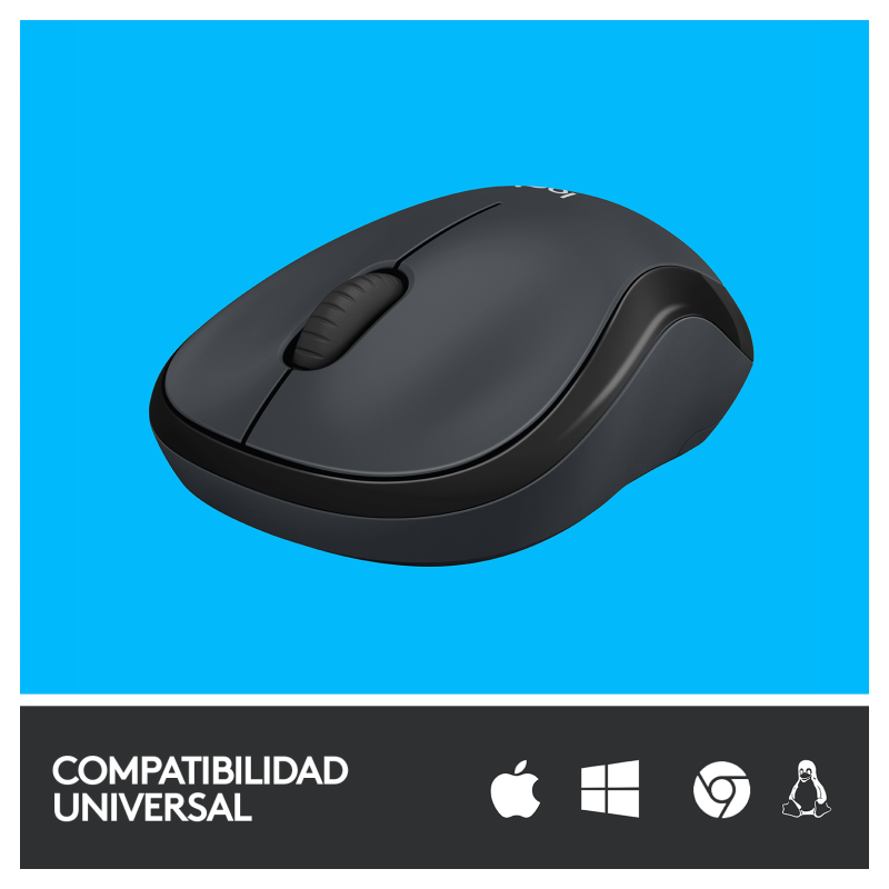 Logitech M220 Silent ratón Oficina Ambidextro RF inalámbrico Óptico 1000 DPI