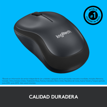 Logitech M220 Silent ratón Oficina Ambidextro RF inalámbrico Óptico 1000 DPI