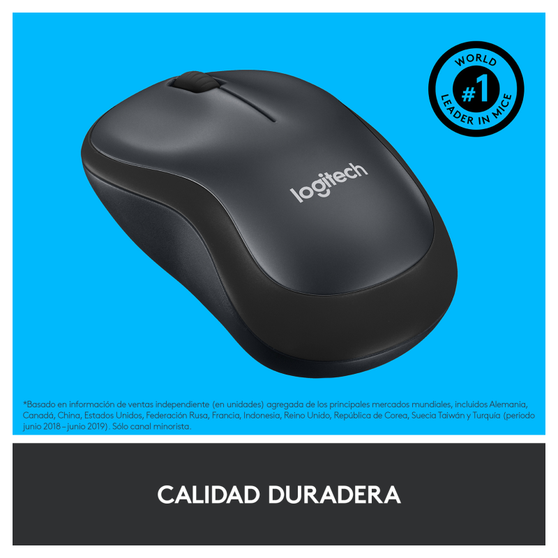 Logitech M220 Silent ratón Oficina Ambidextro RF inalámbrico Óptico 1000 DPI