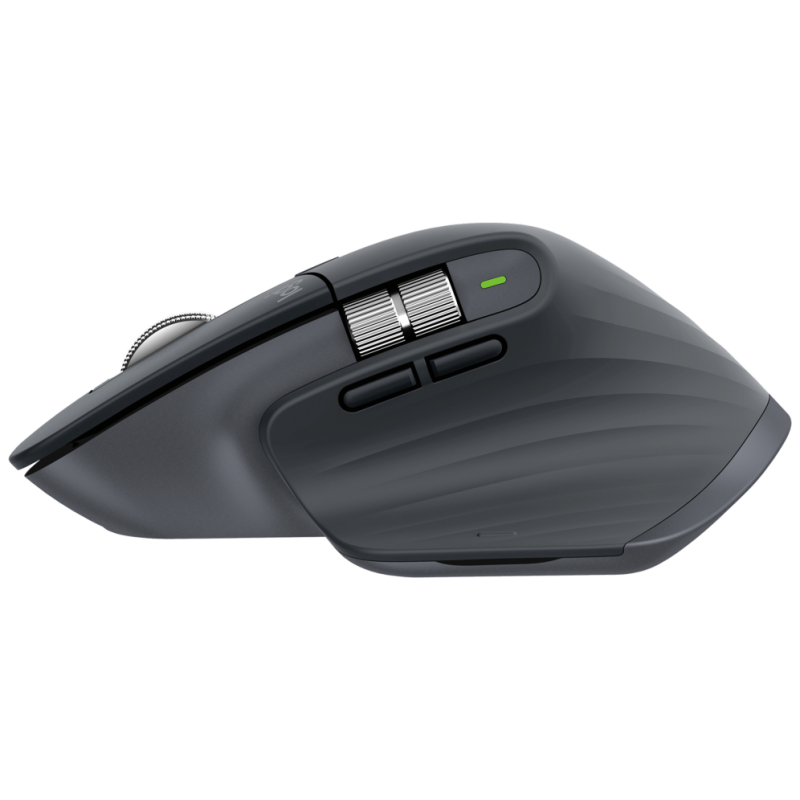 Logitech MX Master 3S, ratón inalámbrico de alto rendimiento con desplazamiento ultrarrápido, Ergo, 8000 DPI, seguimiento sobre 