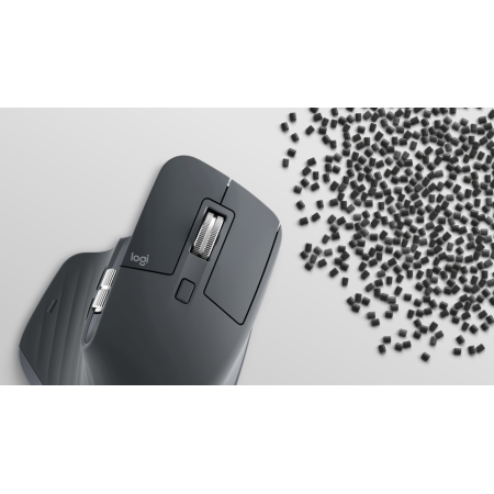Logitech MX Master 3S, ratón inalámbrico de alto rendimiento con desplazamiento ultrarrápido, Ergo, 8000 DPI, seguimiento sobre 