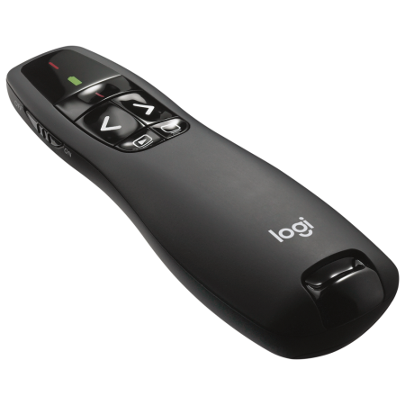 Logitech R400 apuntador inalámbricos RF Negro