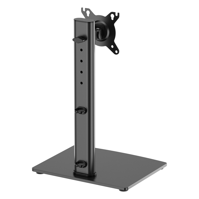 AISENS Soporte de Mesa Con Peana Eco Giratorio e Inclinable para Monitor/TV 12kg de 17-34, Negro