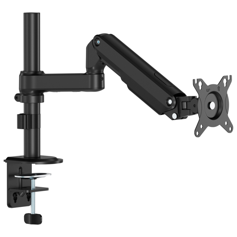 AISENS Soporte de Mesa Eco Contrapeso Giratorio e Inclinable para Monitor/TV 9kg (3 Pivotes, 1 Brazo) de 17-32, Negro