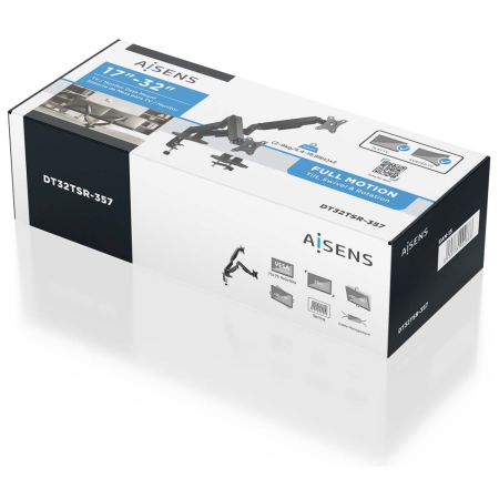 AISENS DT32TSR-357 soporte para monitor 81,3 cm (32″) Escritorio