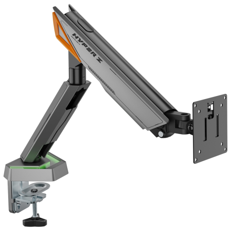 AISENS DT49TSRRGB-347 soporte para monitor 124,5 cm (49″) Escritorio Negro, Gris