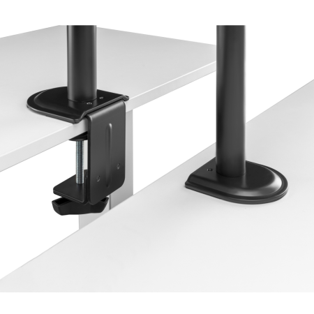 AISENS Soporte de Mesa Giratorio e Inclinable para Portatil y Monitor/TV 9Kg de 17-32, Negro