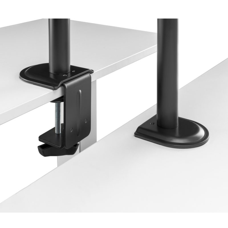 AISENS Soporte de Mesa Giratorio e Inclinable para Portatil y Monitor/TV 9Kg de 17-32, Negro