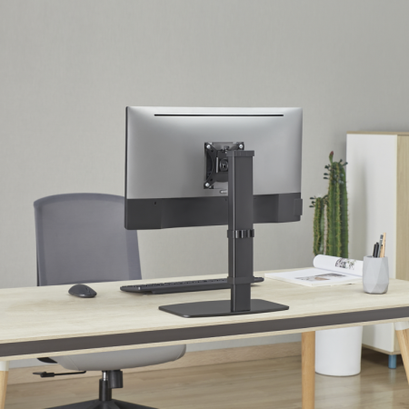 AISENS Soporte De Mesa Eco Giratorio E Inclinable Para Monitor/tv 8kg De 17-32, Negro