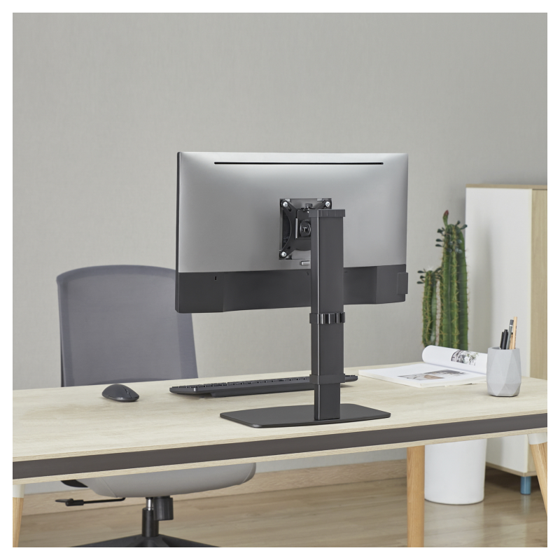 AISENS Soporte De Mesa Eco Giratorio E Inclinable Para Monitor/tv 8kg De 17-32, Negro