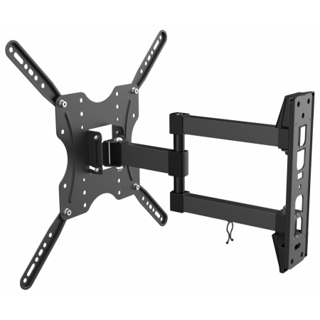 AISENS Soporte ECO giratorio, inclinable para monitor/TV 30kg (3 Pivotes) de 32-55, Negro