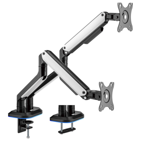 AISENS DT32TSR-297 soporte para monitor 81,3 cm (32″) Escritorio Negro, Blanco