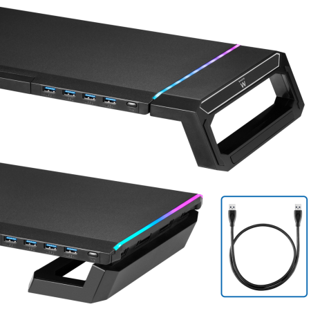 Ewent EW1268 soporte para monitor Escritorio Negro