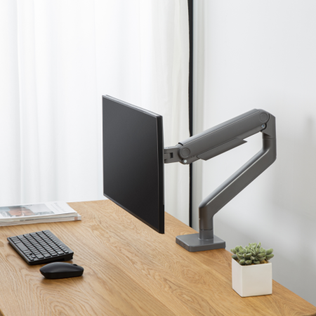 Ewent EW1529 soporte para monitor 124,5 cm (49″) Plata Escritorio