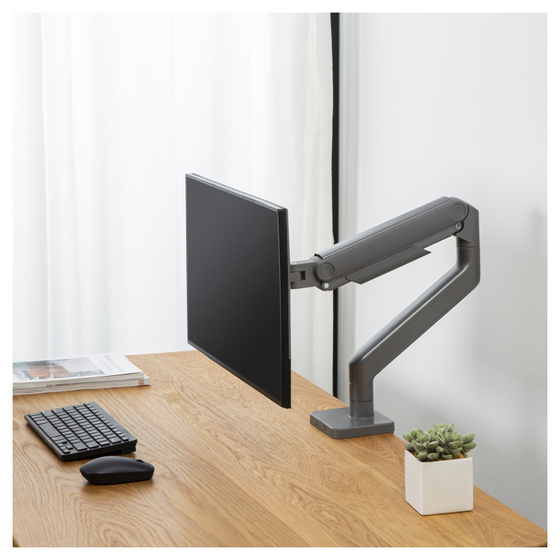 Ewent EW1529 soporte para monitor 124,5 cm (49″) Plata Escritorio