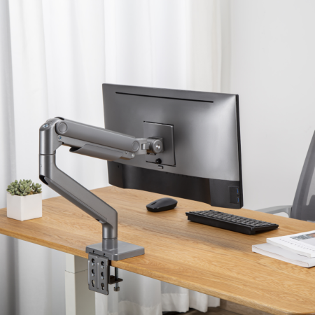Ewent EW1529 soporte para monitor 124,5 cm (49″) Plata Escritorio